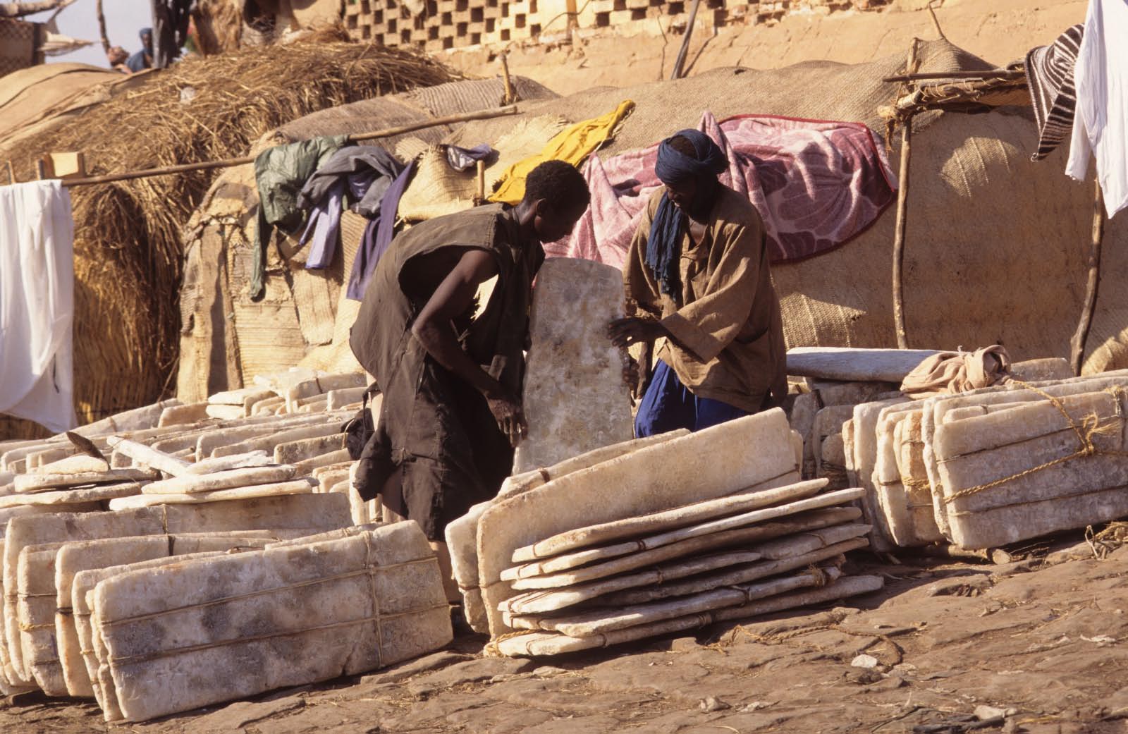 marché du sel du Sahara au Sahel