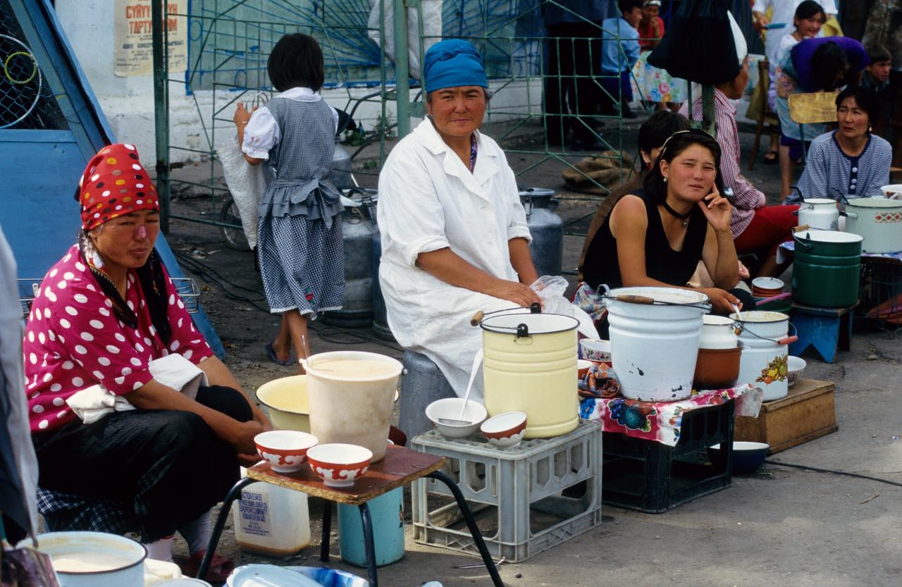 Kirghize au  marché