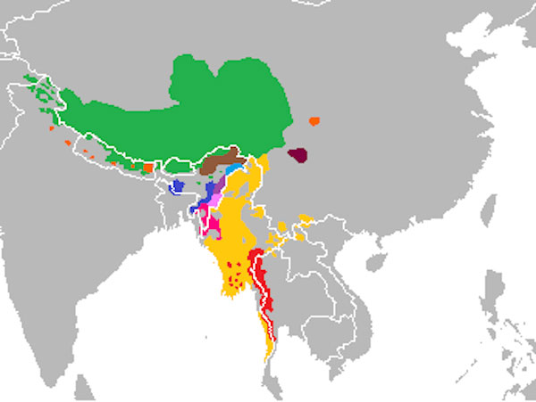zone des langues  tibeto birmanes