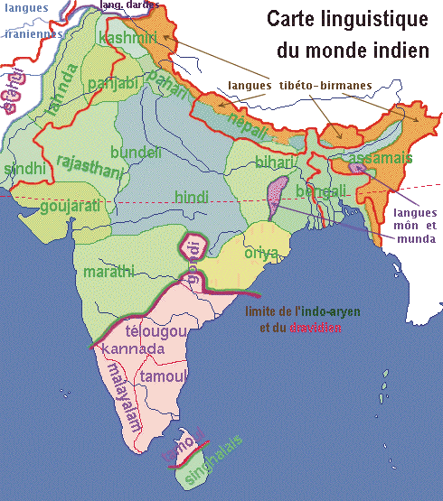 Monde indien langues