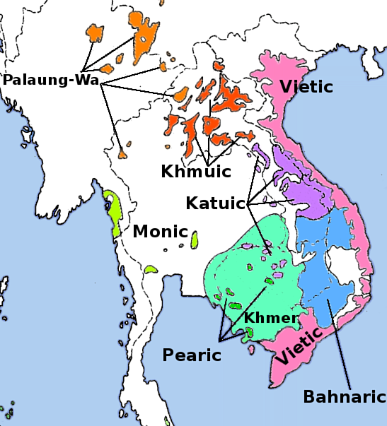 principales langues de la famille mons-khmer