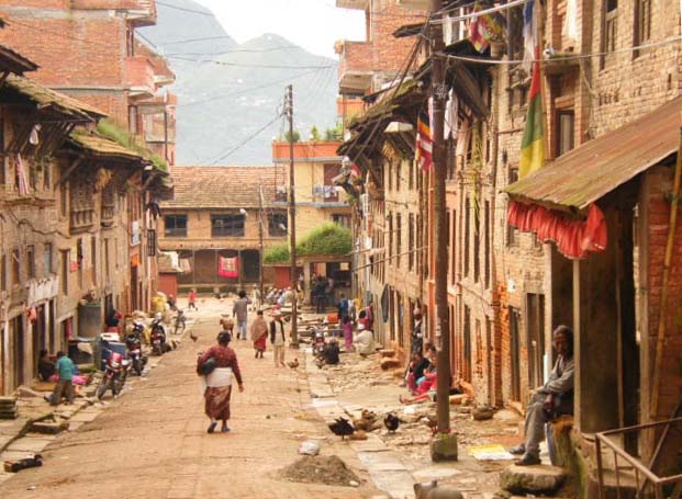 Village typique de la vallée de Katmandou