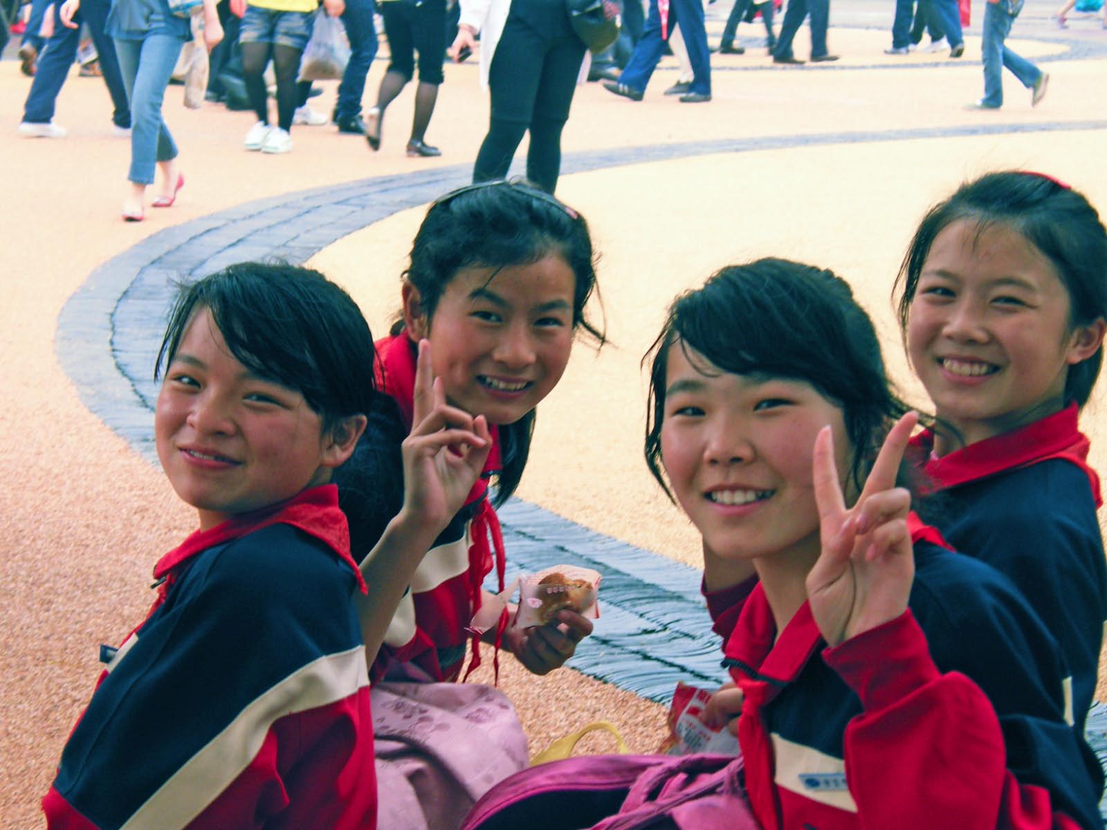 jeunes chinois a Shanghai