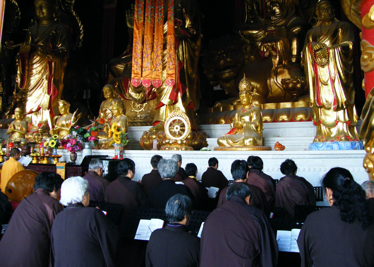 pratiquants du courant Mahayana du Bouddhisme
